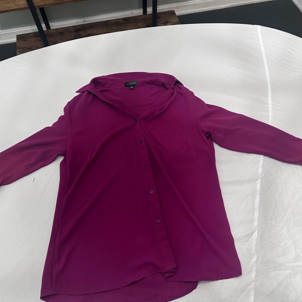 The Limited Fuchsia Button Down Shirt